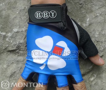 2012 FDJ Gloves Cycling Bluee