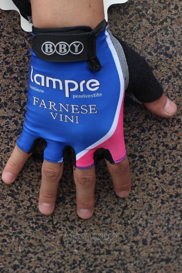 2014 Lampre Gloves Cycling Bluee