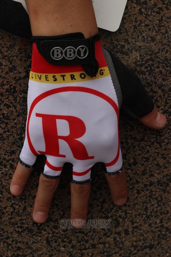 2014 Radioshack Gloves Cycling White