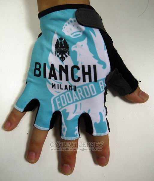 2015 Bianchi Gloves Cycling Black and White
