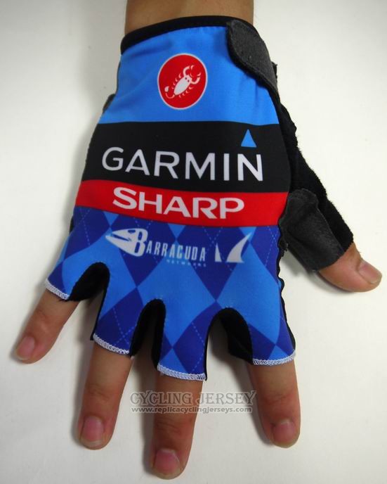 2015 Garmin Gloves Cycling Black and Bluee