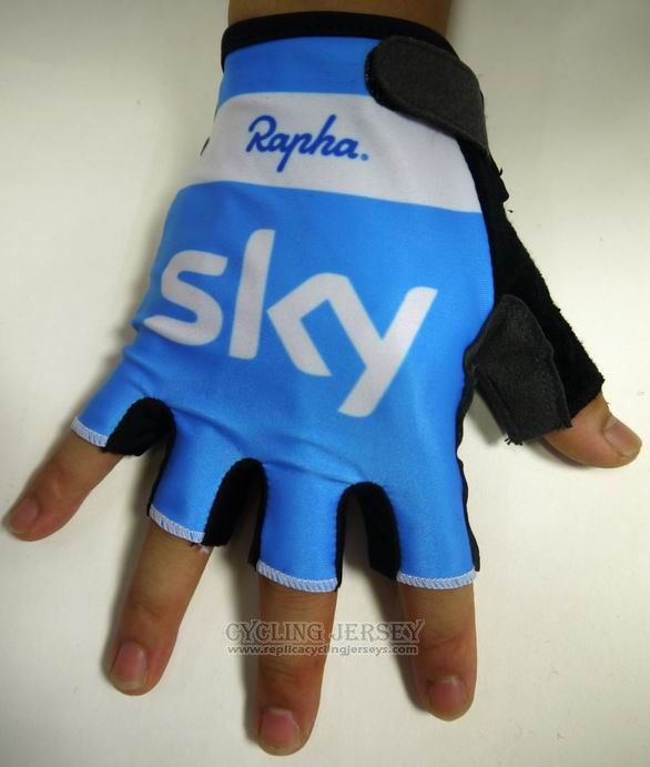 2015 Sky Gloves Cycling Bluee