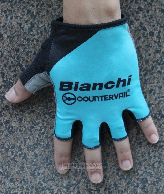 2016 Bianchi Gloves Cycling Bluee