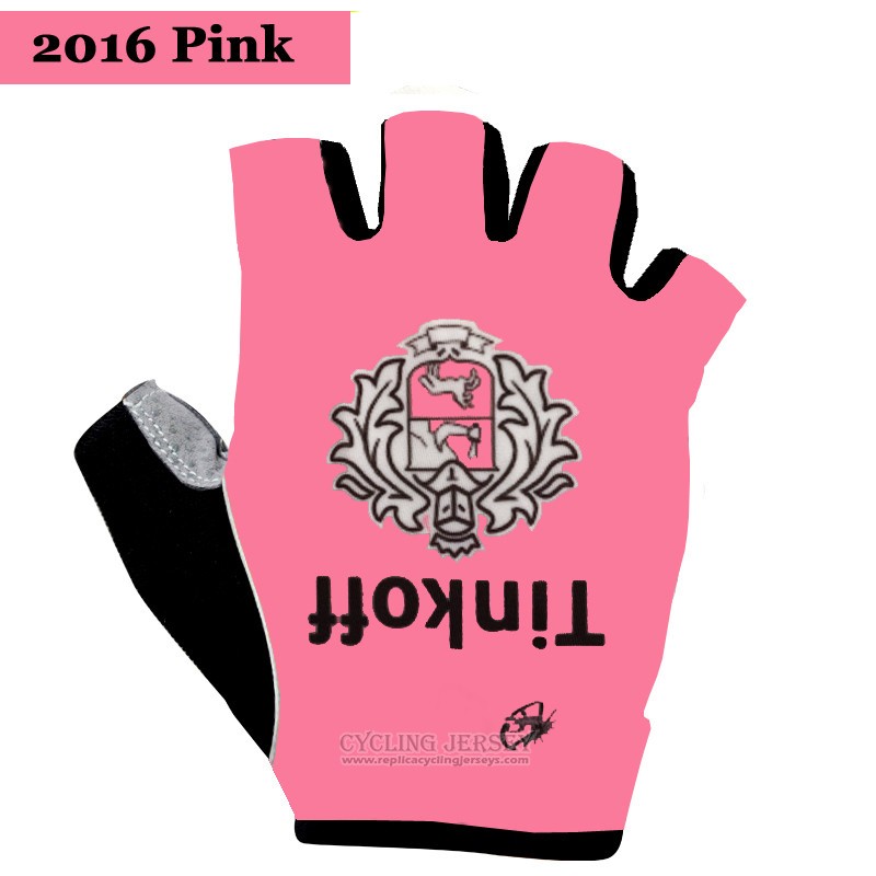 2016 Saxo Bank Tinkoff Gloves Cycling Pink