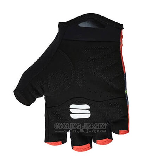 2018 Bahrain Merida Gloves Cycling Red