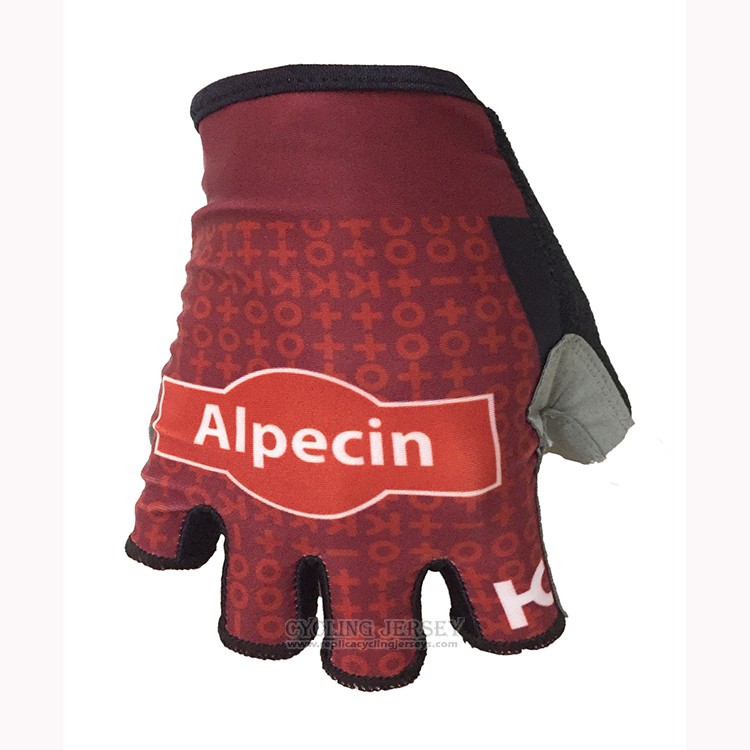2018 Katusha Alpecin Gloves Cycling Red