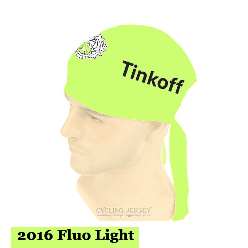 2015 Saxo Bank Tinkoff Scarf Cycling Light Green