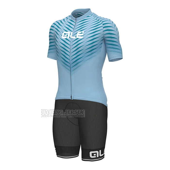 2022 Cycling Jersey ALE Sky Blue Short Sleeve and Bib Short