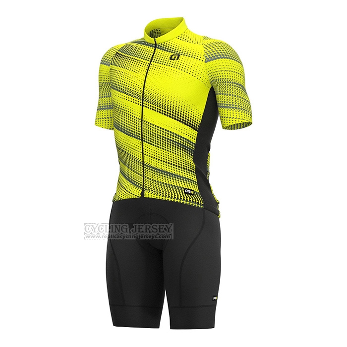 2022 Cycling Jersey ALE Yellow Short Sleeve and Bib Short