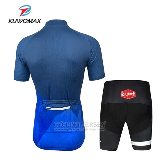 2019 Cycling Clothing Kuwomax Blue Short Sleeve and Overalls