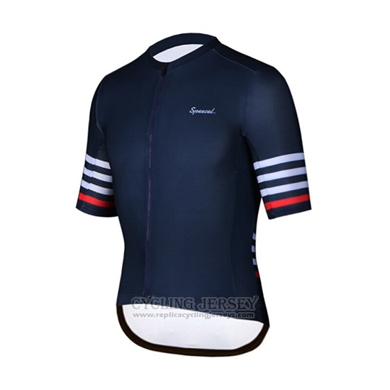 2019 Cycling Clothing Spexcel Dark Blue Short Sleeve and Overalls