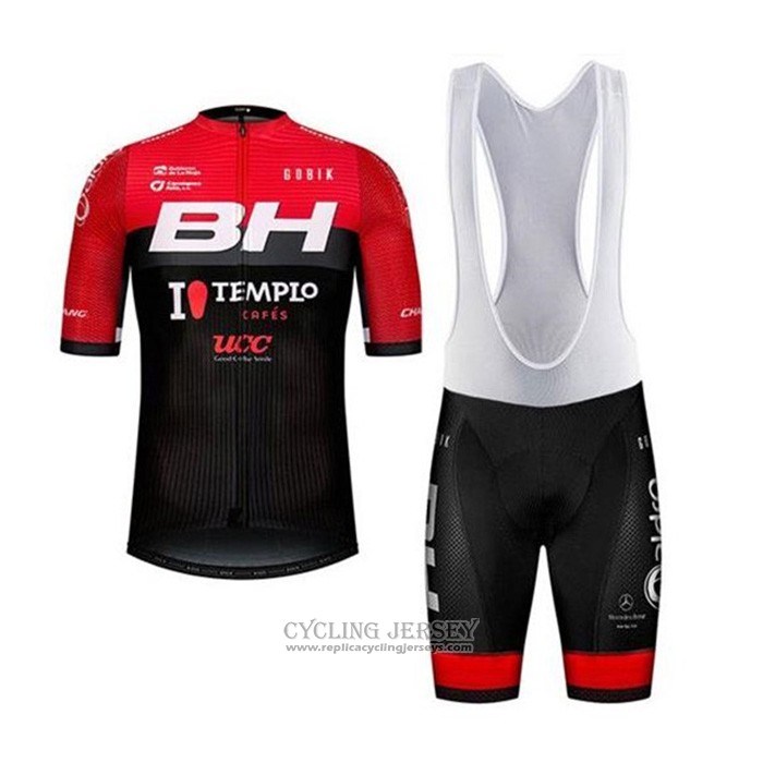 2020 Cycling Jersey Bh Templo Cafes Ucc Black Red Short Sleeve And Bib Short