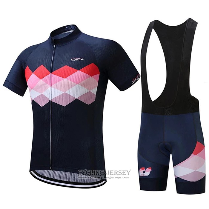 2020 Cycling Jersey Eddie Black Red Short Sleeve And Bib Short