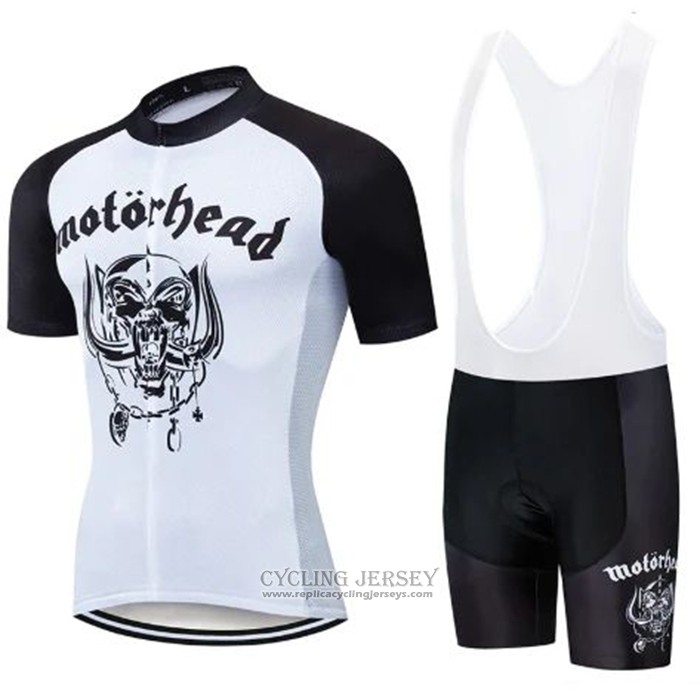 2020 Cycling Jersey Lemmy Black White Short Sleeve And Bib Short