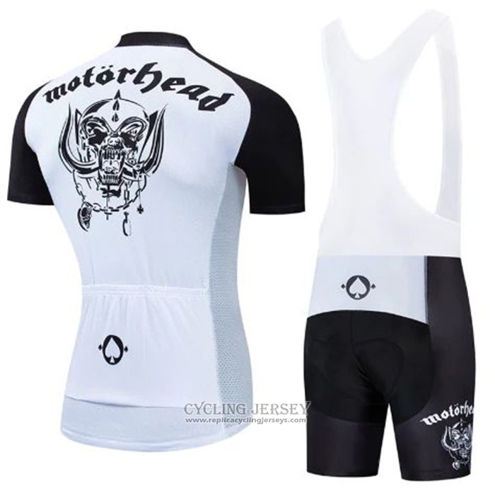 2020 Cycling Jersey Lemmy Black White Short Sleeve And Bib Short