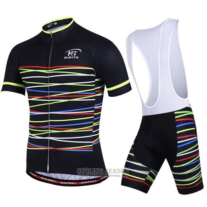 2020 Cycling Jersey Ripple Black Yellow Short Sleeve And Bib Short