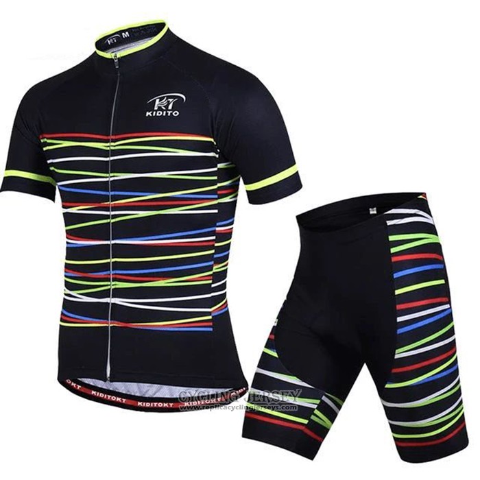 2020 Cycling Jersey Ripple Black Yellow Short Sleeve And Bib Short
