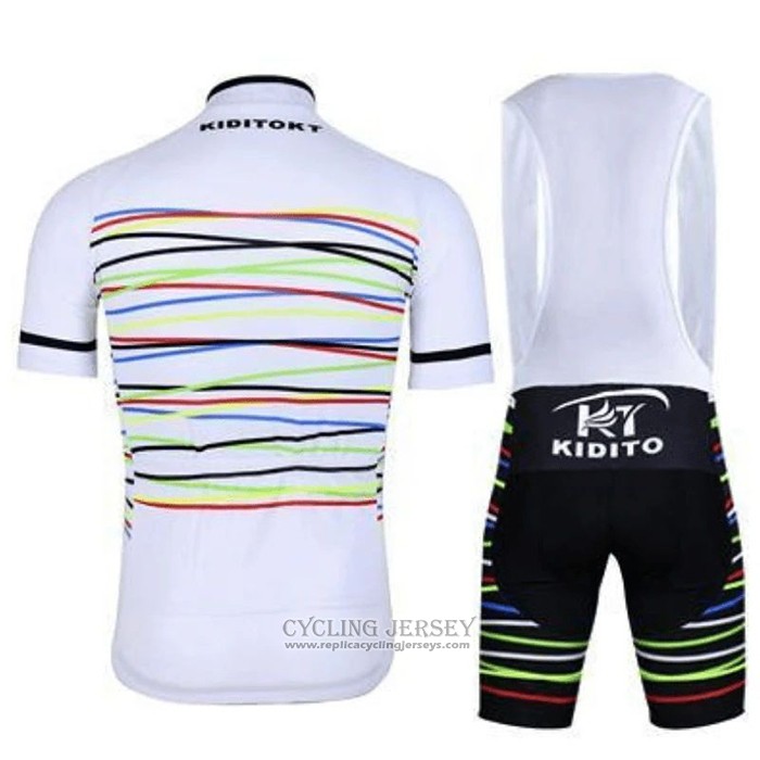 2020 Cycling Jersey Ripple White Short Sleeve And Bib Short