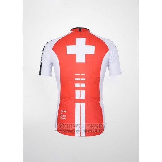 2011 Cycling Jersey Assos White and Red Short Sleeve and Bib Short