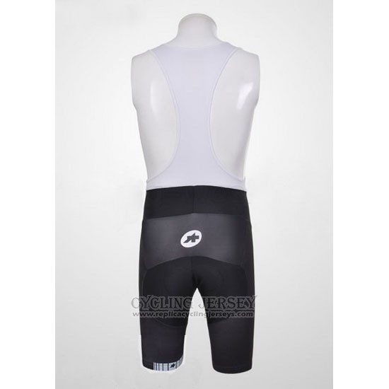 2011 Cycling Jersey Assos White and Yellow Short Sleeve and Bib Short