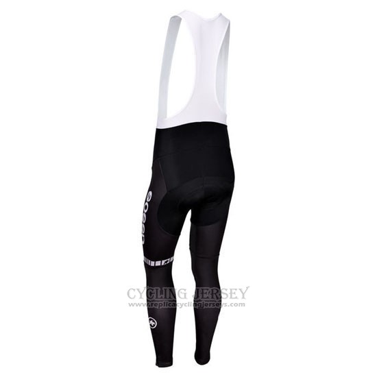 2013 Cycling Jersey Assos White and Black Long Sleeve and Bib Tight