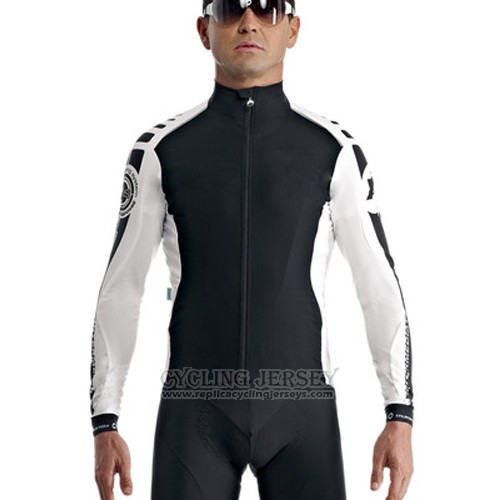 2014 Cycling Jersey Assos Black Long Sleeve and Bib Tight