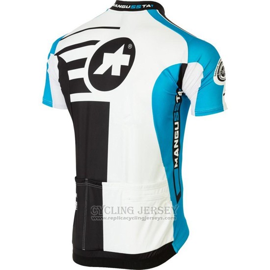 2016 Cycling Jersey Assos Black and Blue Short Sleeve and Bib Short