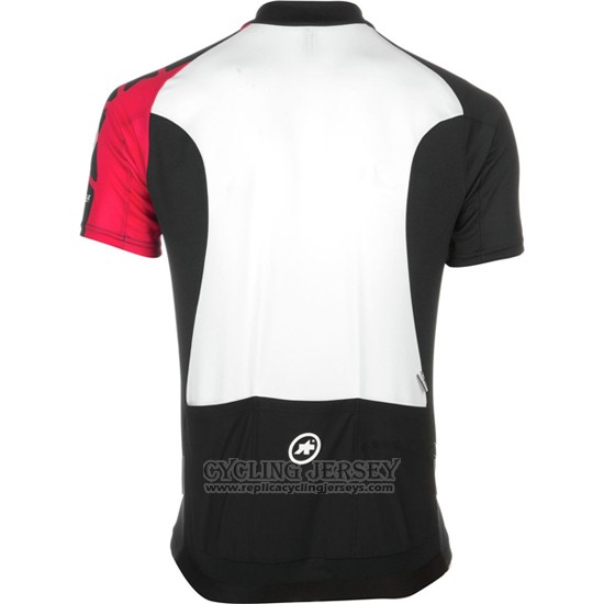 2016 Cycling Jersey Assos Black and Red Short Sleeve and Bib Short