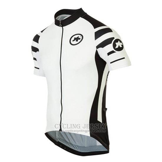 2016 Cycling Jersey Assos Black and White Short Sleeve and Bib Short