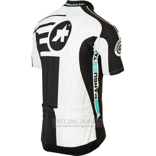 2016 Cycling Jersey Assos Black and White Short Sleeve and Bib Short