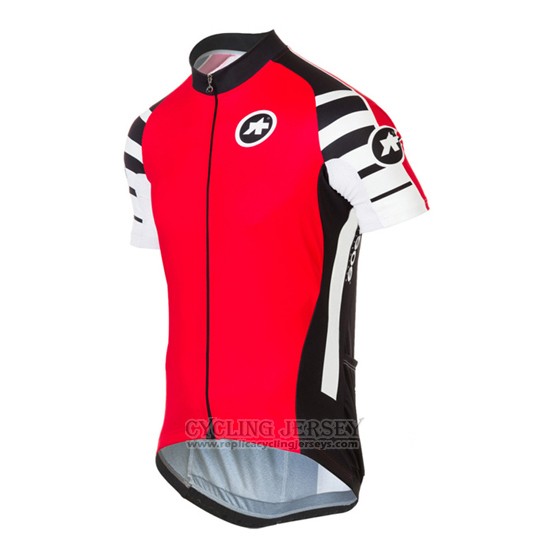 2016 Cycling Jersey Assos Red Short Sleeve and Bib Short
