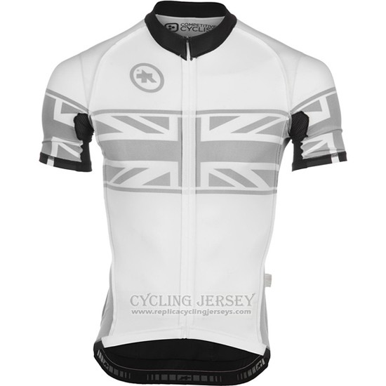 2016 Cycling Jersey Assos Yellow and White Short Sleeve and Bib Short