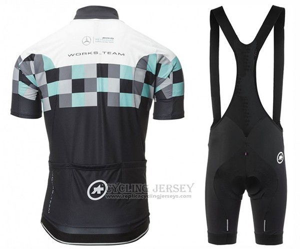 2017 Cycling Jersey Assos Black Short Sleeve and Bib Short