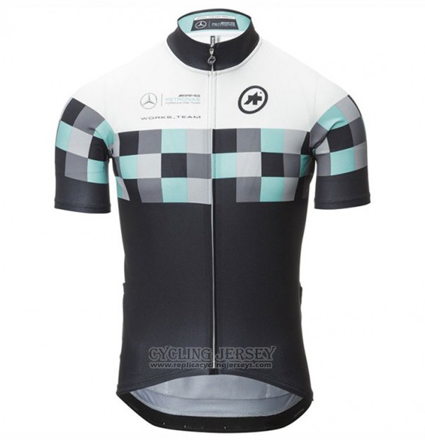 2017 Cycling Jersey Assos Black Short Sleeve and Bib Short