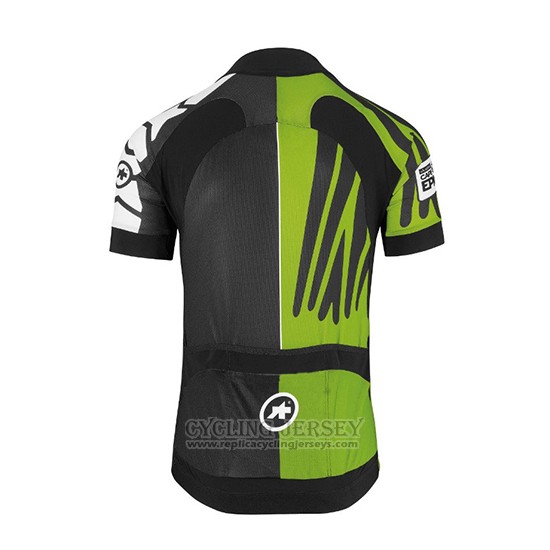 2018 Cycling Jersey Assos SS.Capeepicxc Green Short Sleeve and Bib Short