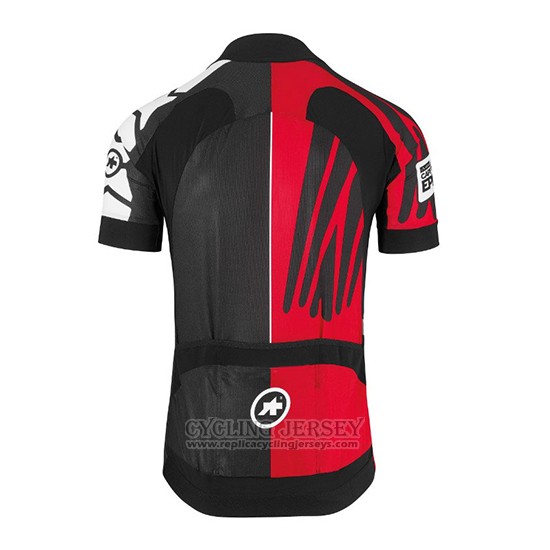 2018 Cycling Jersey Assos SS.Capeepicxc Red Short Sleeve and Bib Short