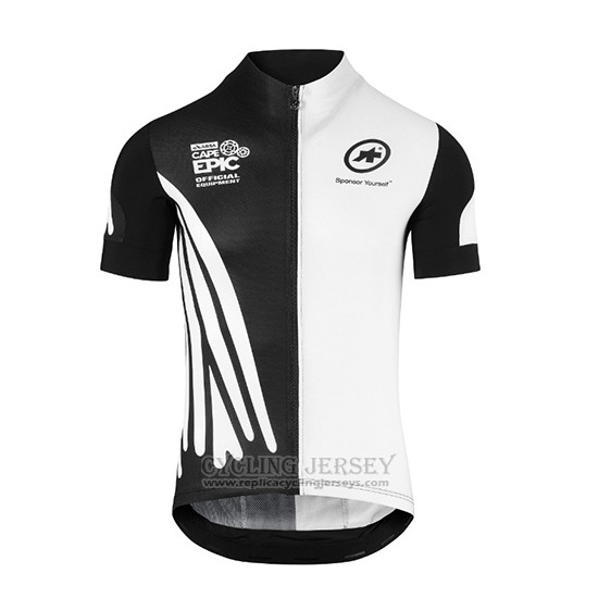 2018 Cycling Jersey Assos SS.Capeepicxc White Short Sleeve and Bib Short