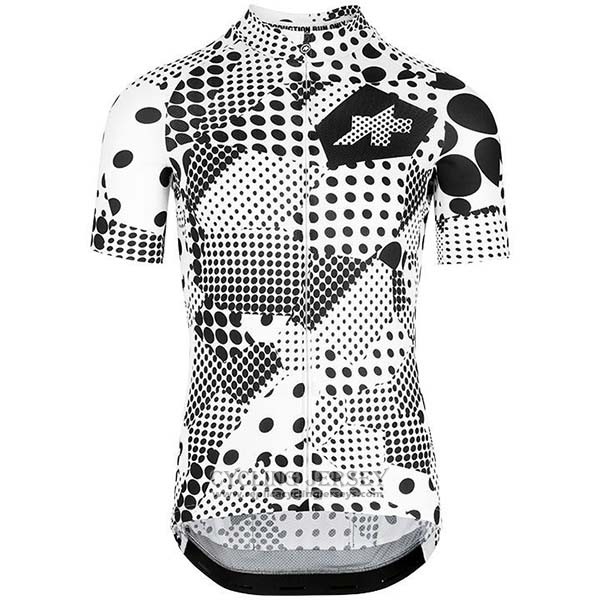2020 Cycling Jersey Assos Erlkoenig Black White Short Sleeve And Bib Short