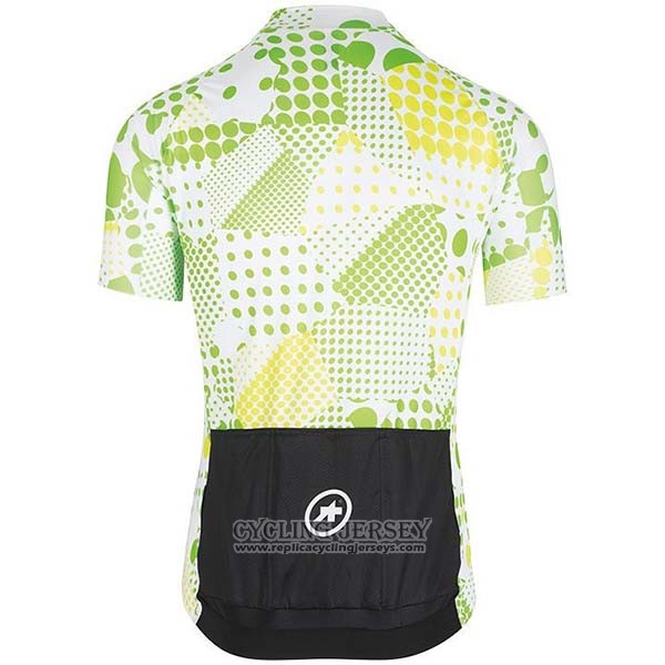 2020 Cycling Jersey Assos Erlkoenig Green White Short Sleeve And Bib Short