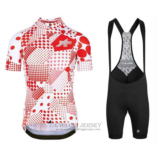 2020 Cycling Jersey Assos Erlkoenig Red White Short Sleeve And Bib Short