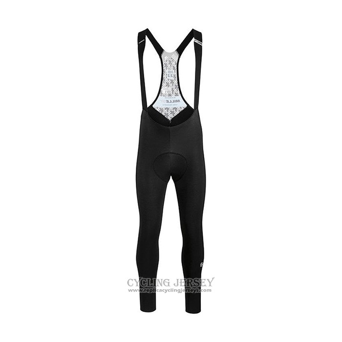 2021 Cycling Jersey Assos Black Long Sleeve And Bib Tight QXF21-0043