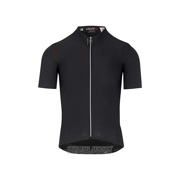 2021 Cycling Jersey Assos Black Short Sleeve And Bib Short
