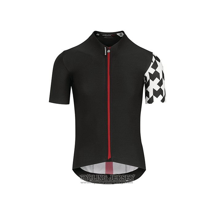2021 Cycling Jersey Assos Black White Red Short Sleeve And Bib Short