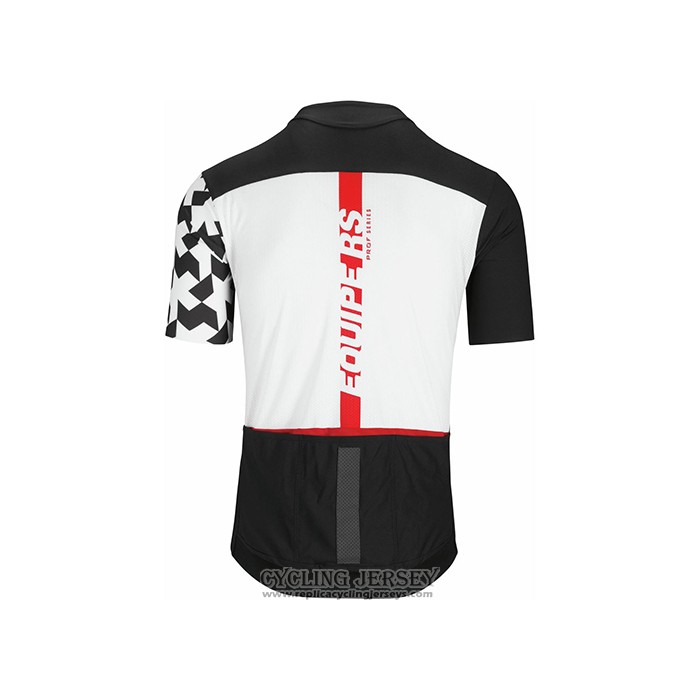 2021 Cycling Jersey Assos Black White Red Short Sleeve And Bib Short
