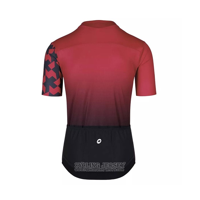 2021 Cycling Jersey Assos Deep Red Short Sleeve And Bib Short