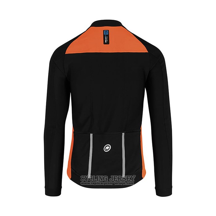 2021 Cycling Jersey Assos Orange Long Sleeve And Bib Tight QXF21-0041
