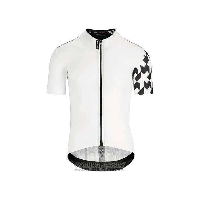 2021 Cycling Jersey Assos White Black Short Sleeve And Bib Short