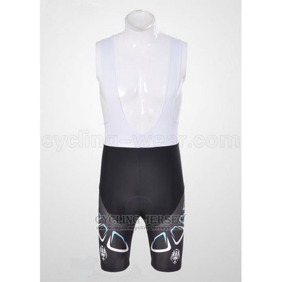 2011 Cycling Jersey Bianchi Black Short Sleeve and Bib Short