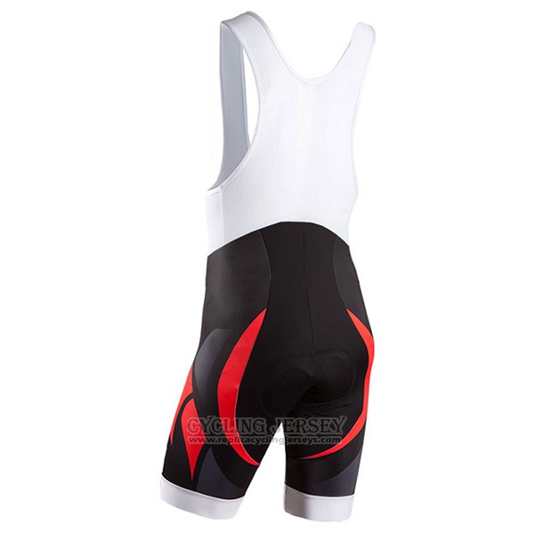 2016 Cycling Jersey Bianchi Black and Red Short Sleeve and Bib Short
