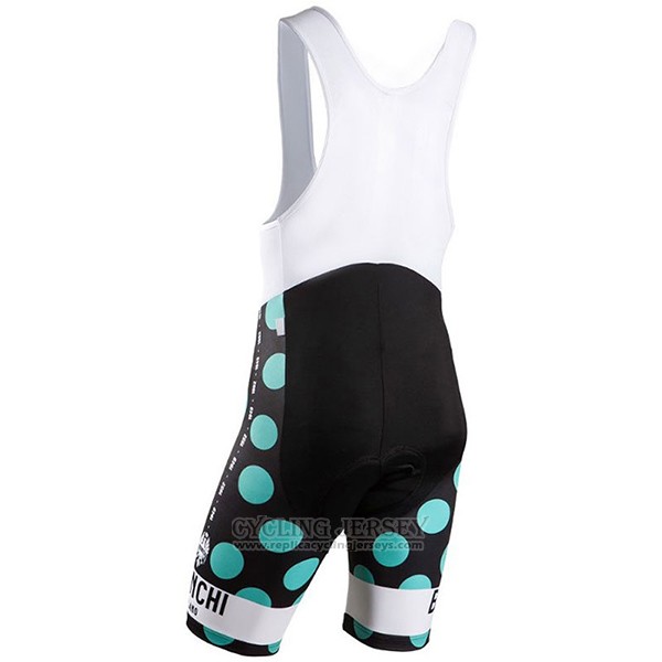 2016 Cycling Jersey Bianchi Green and Black Short Sleeve and Bib Short